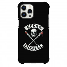 The Walking Dead Phone Case For iPhone Samsung Galaxy Pixel OnePlus Vivo Xiaomi Asus Sony Motorola Nokia - Negan Smith And Lucille Logo On Black Background
