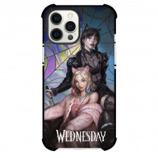 Wednesday Phone Case For iPhone Samsung Galaxy Pixel OnePlus Vivo Xiaomi Asus Sony Motorola Nokia - Wednesday BlackCat With A Bit of A Pink Twist Poster