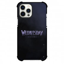 Wednesday Season 2 Phone Case For iPhone Samsung Galaxy Pixel OnePlus Vivo Xiaomi Asus Sony Motorola Nokia - Wednesday Season 2 Logo On Dark Background