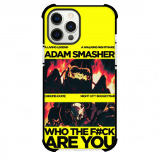 Cyberpunk Edgerunners Adam Smasher Case For iPhone Samsung Galaxy Pixel OnePlus Vivo Xiaomi Asus Sony Motorola Nokia - Adam Smasher Collage Yellow Background