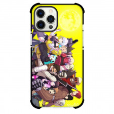 Cyberpunk Edgerunners Case For iPhone Samsung Galaxy Pixel OnePlus Vivo Xiaomi Asus Sony Motorola Nokia - Characters Squeezing In Yellow Background