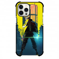 Cyberpunk Edgerunners David Martinez Case For iPhone Samsung Galaxy Pixel OnePlus Vivo Xiaomi Asus Sony Motorola Nokia - David Martinez Back Pose Building Background