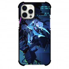 Cyberpunk Lucyna Edgerunners Case For iPhone Samsung Galaxy Pixel OnePlus Vivo Xiaomi Asus Sony Motorola Nokia - Lucyna Holding David's Face Dark Blue Background