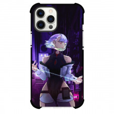 Cyberpunk Lucyna Edgerunners Case For iPhone Samsung Galaxy Pixel OnePlus Vivo Xiaomi Asus Sony Motorola Nokia - Lucyna Kushinada Holding a Light String