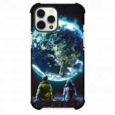 Cyberpunk Lucyna Edgerunners Case For iPhone Samsung Galaxy Pixel OnePlus Vivo Xiaomi Asus Sony Motorola Nokia - Lucyna Kushinada And David Martinez Staring at the Earth 3D Animated Art