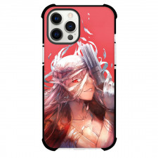 Fate Stay Night Florence Nightingale Phone Case For iPhone Samsung Galaxy Pixel OnePlus Vivo Xiaomi Asus Sony Motorola Nokia - Florence Nightingale Have Long Hairs and Carry Pistol with Red Background