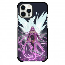 Fate Stay Night Medusa Phone Case For iPhone Samsung Galaxy Pixel OnePlus Vivo Xiaomi Asus Sony Motorola Nokia - Medusa Flying and Carry Chains with White Monster Background