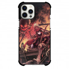 Fate Stay Night Oda Nobunaga Phone Case For iPhone Samsung Galaxy Pixel OnePlus Vivo Xiaomi Asus Sony Motorola Nokia - Oda Nobunaga Wear Archer Costume with Skeleton Pattern Background