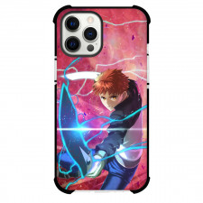 Fate Stay Night Shirou Emiya Phone Case For iPhone Samsung Galaxy Pixel OnePlus Vivo Xiaomi Asus Sony Motorola Nokia - Shirou Emiya Showing his Power Blue Sword with Pink Background