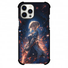Fate Stay Night Saber Alter Phone Case For iPhone Samsung Galaxy Pixel OnePlus Vivo Xiaomi Asus Sony Motorola Nokia - Saber Alter Anime Girl Holding a Sword