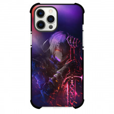 Fate Stay Night Saber Alter Phone Case For iPhone Samsung Galaxy Pixel OnePlus Vivo Xiaomi Asus Sony Motorola Nokia - Saber Alter Hold Lighting Sword and Night Shine Pattern Background