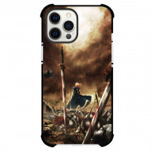 Fate Stay Night Saber Alter Phone Case For iPhone Samsung Galaxy Pixel OnePlus Vivo Xiaomi Asus Sony Motorola Nokia - Saber Alter War Scene all Enimies are Dies with Bloody Swords