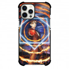 Fate Stay Night Tokiomi Tohsaka Phone Case For iPhone Samsung Galaxy Pixel OnePlus Vivo Xiaomi Asus Sony Motorola Nokia - Tokiomi Tohsaka Show Power with his Gadgets on Fire Poster