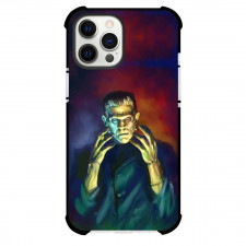 Frankenstein Phone Case For iPhone And Samsung Galaxy Devices - Portrait Watercolor Background