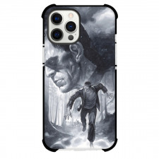 Frankenstein Phone Case For iPhone And Samsung Galaxy Devices - Running Grayscale Art