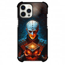 Hellraiser Phone Case For iPhone And Samsung Galaxy Devices - Pinhead Holding Cube Comic Art