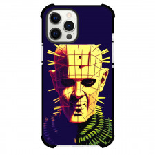 Hellraiser Phone Case For iPhone And Samsung Galaxy Devices - Pinhead Portrait Blue Background
