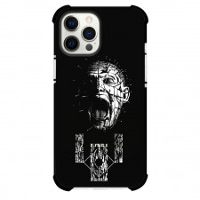 Hellraiser Phone Case For iPhone And Samsung Galaxy Devices - Pinhead Screaming Black And White