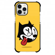 Felix the Cat Phone Case For iPhone Samsung Galaxy Pixel OnePlus Vivo Xiaomi Asus Sony Motorola Nokia - Felix The Cat Dizzy Face Yellow Background