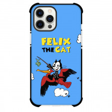 Felix the Cat Phone Case For iPhone Samsung Galaxy Pixel OnePlus Vivo Xiaomi Asus Sony Motorola Nokia - Felix The Cat Flying In Clouds Blue Background