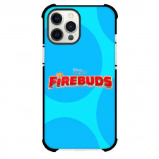 FireBuds Phone Case For iPhone And Samsung Galaxy Devices - FireBuds Logo On Blue Background