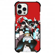 Fire Force For iPhone Samsung Galaxy Pixel OnePlus Vivo Xiaomi Asus Sony Motorola Nokia - Characters Portrait Red Background
