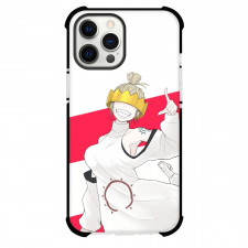 Fire Force Haumea For iPhone Samsung Galaxy Pixel OnePlus Vivo Xiaomi Asus Sony Motorola Nokia - Haumea Pointing Up Red White Background