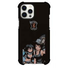 Fire Force Tamaki Kotatsu For iPhone Samsung Galaxy Pixel OnePlus Vivo Xiaomi Asus Sony Motorola Nokia - Tamaki Kotatsu And Maki Oze Portrait Black Background