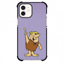 The Flintstones Barney Rubble Phone Case For iPhone Samsung Galaxy Pixel OnePlus Vivo Xiaomi Asus Sony Motorola Nokia - Barney Rubble Pointing Upwards Purple Background