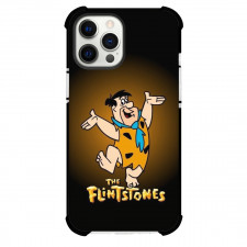 The Flintstones Fred Flintstone Phone Case For iPhone Samsung Galaxy Pixel OnePlus Vivo Xiaomi Asus Sony Motorola Nokia - Fred Flintstone Dancing in Black Background