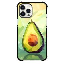 Food Avocado Phone Case For iPhone and Samsung Galaxy Devices - Avocado Mosaic On Light Mosaic Green Gradient Background