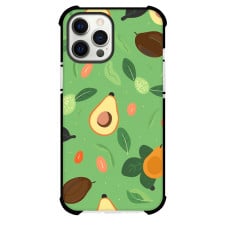 Food Avocado Phone Case For iPhone and Samsung Galaxy Devices - Avocado On Moss Green Background