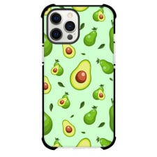 Food Avocado Phone Case For iPhone and Samsung Galaxy Devices - Avocado Pattern On Mint Green Background