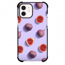Food Pattern Phone Case For iPhone Samsung Galaxy Pixel OnePlus Vivo Xiaomi Asus Sony Motorola Nokia - Fig Pattern Art On Purple Background