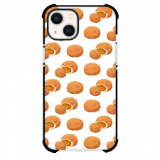 Food Pattern Phone Case For iPhone Samsung Galaxy Pixel OnePlus Vivo Xiaomi Asus Sony Motorola Nokia - Sweet Food Pattern Art On White Background