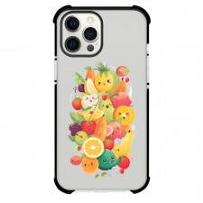 Food Fruit Phone Case For iPhone and Samsung Galaxy Devices - Fruit Doodle Sticker Round