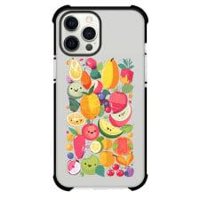 Food Fruit Phone Case For iPhone and Samsung Galaxy Devices - Fruit Doodle Sticker Square