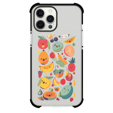 Food Fruit Phone Case For iPhone and Samsung Galaxy Devices - Fruit Doodle Sticker Happy