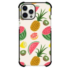 Food Fruit Phone Case For iPhone and Samsung Galaxy Devices - Fruit Pattern On Off White Background