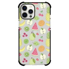 Food Fruits Phone Case For iPhone and Samsung Galaxy Devices - Fruits Pattern On Transparent Background
