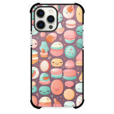 Food Muffin Phone Case For iPhone and Samsung Galaxy Devices - Muffin Doodle Pattern On Mauve Background