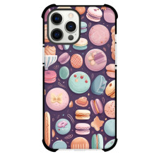 Food Muffin Phone Case For iPhone and Samsung Galaxy Devices - Muffin Doodle Pattern On Purple Background