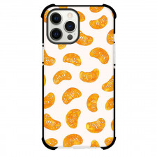 Food Pattern Phone Case For iPhone Samsung Galaxy Pixel OnePlus Vivo Xiaomi Asus Sony Motorola Nokia - Orange Slice Pattern Art On White Background
