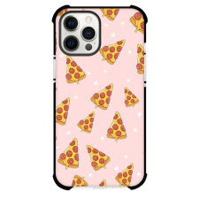 Food Pizza Phone Case For iPhone and Samsung Galaxy Devices - Pizza Slice Pattern On Pink Background
