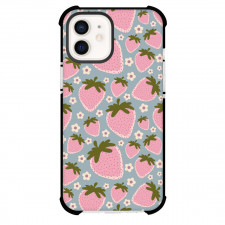 Food Pattern Phone Case For iPhone Samsung Galaxy Pixel OnePlus Vivo Xiaomi Asus Sony Motorola Nokia - Strawberry Illustration Pattern Art Poster