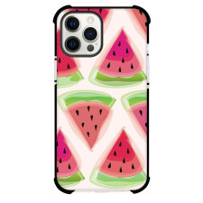 Food Watermelon Phone Case For iPhone and Samsung Galaxy Devices - Big Watermelon Slice Painted Pattern On White Background