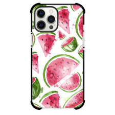 Food Watermelon Phone Case For iPhone and Samsung Galaxy Devices - Watermelon Slice Painted Pattern On White Background
