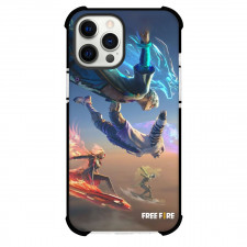 Free Fire Phone Case For iPhone Samsung Galaxy Pixel OnePlus Vivo Xiaomi Asus Sony Motorola Nokia - Characters Gliding From Sky