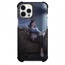 Free Fire Luna Phone Case For iPhone Samsung Galaxy Pixel OnePlus Vivo Xiaomi Asus Sony Motorola Nokia - Luna Sitting on the Couch