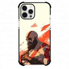 God of War Ragnarok Kratos Phone Case For iPhone Samsung Galaxy Pixel OnePlus Vivo Xiaomi Asus Sony Motorola Nokia - Kratos Angry Face White Background